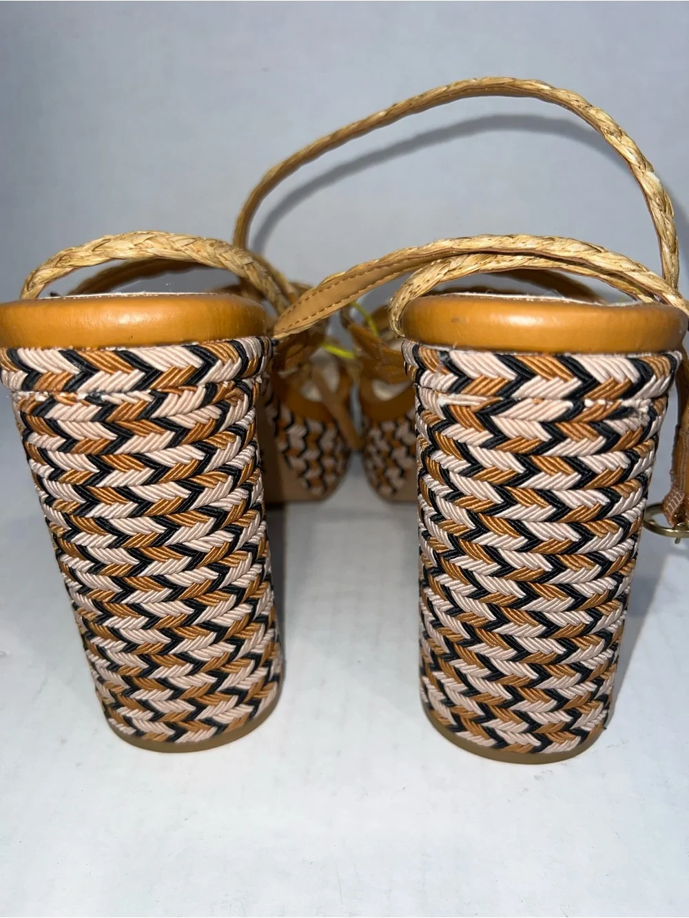 Dolce Vita Tan Braided Rope Platform  Sandals 👡